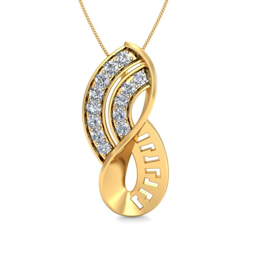 Nidal Jewels | Sunshine Gold and Diamond Pendant Set