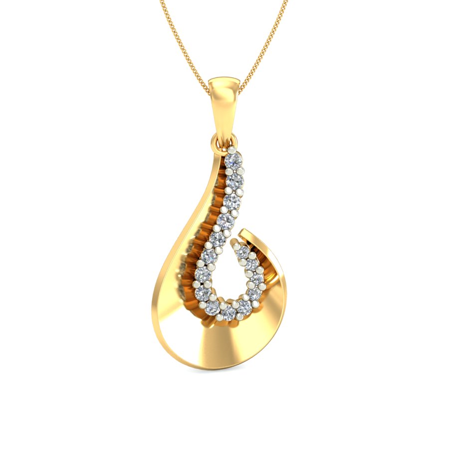 Nidal Jewels | Frosted Gold and Diamond Pendant Set