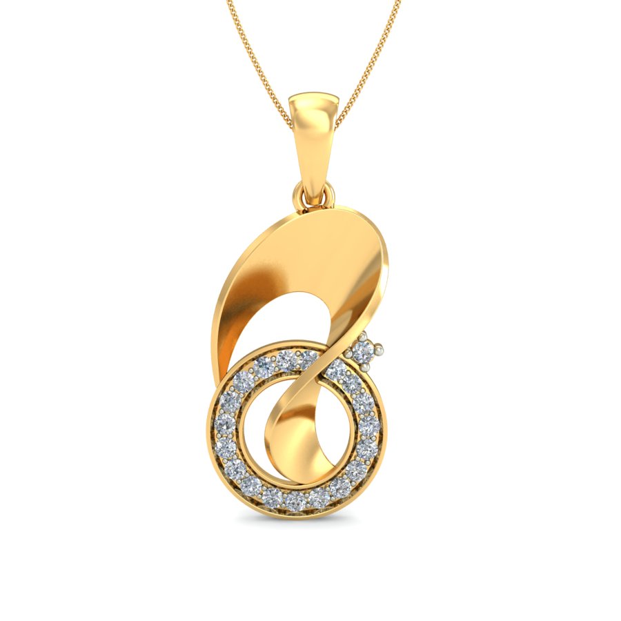 Nidal Jewels | Orchid Gold and Diamond Pendant Set