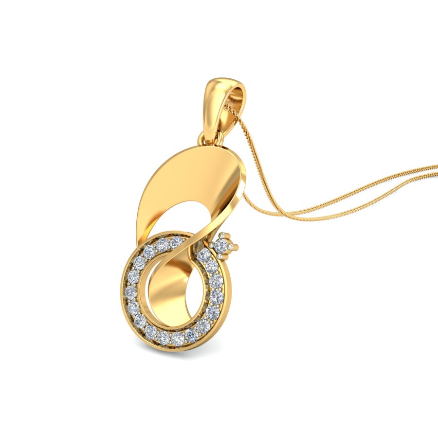 Nidal Jewels | Orchid Gold and Diamond Pendant Set