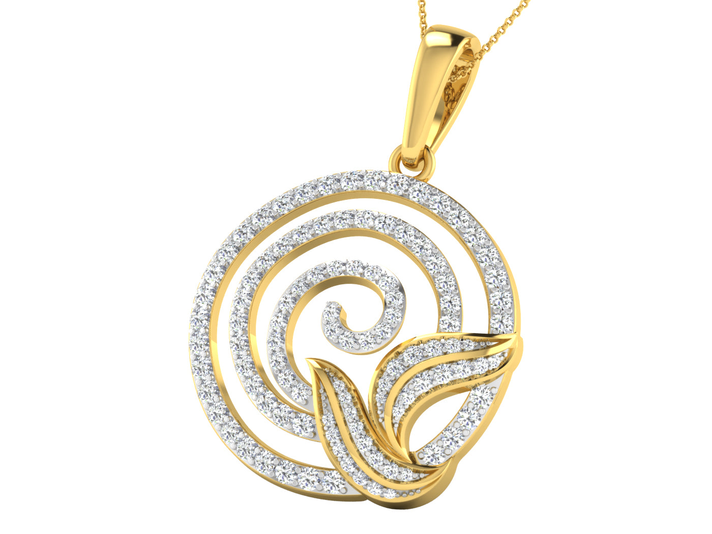 Nidal Jewels | Sable Gold and Diamond Pendant Set - Nidal Jewels