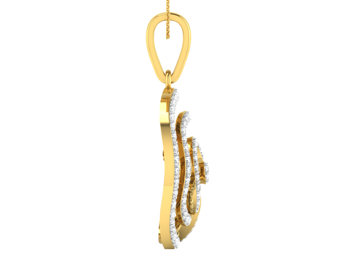 Nidal Jewels | Sable Gold and Diamond Pendant Set - Nidal Jewels