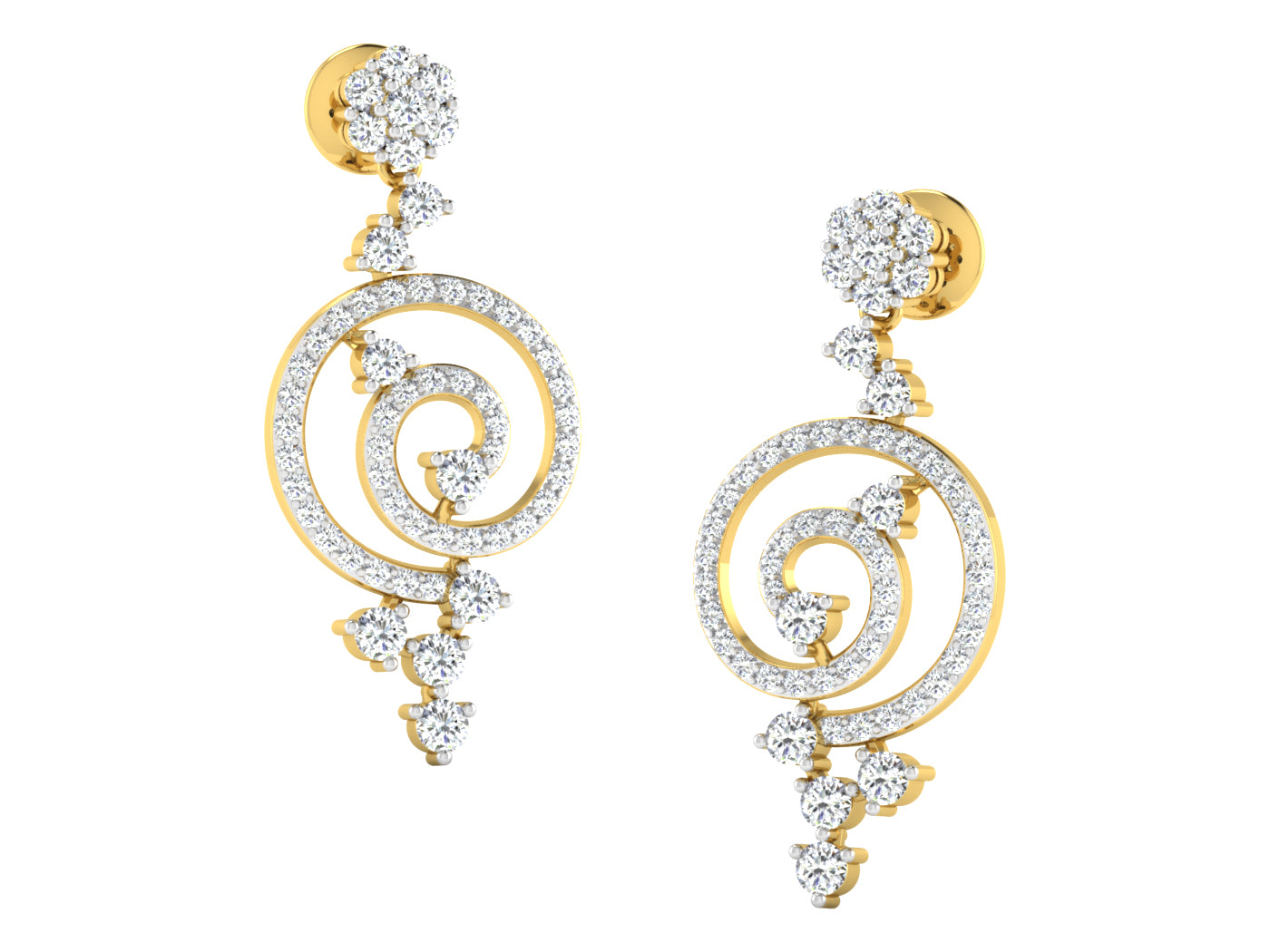 Nidal Jewels | Lustre Gold and Diamond Pendant Set - Nidal Jewels