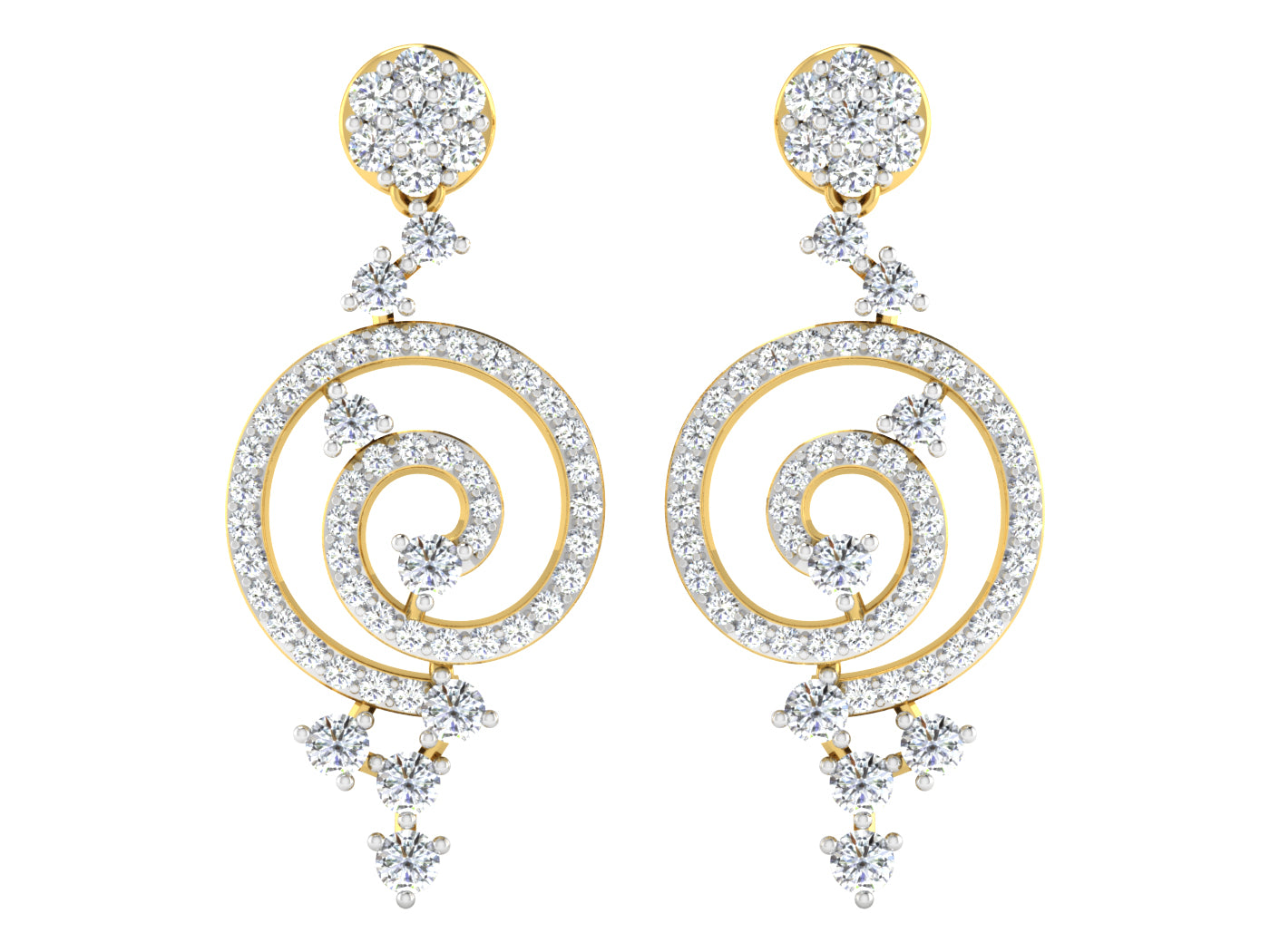 Nidal Jewels | Lustre Gold and Diamond Pendant Set - Nidal Jewels