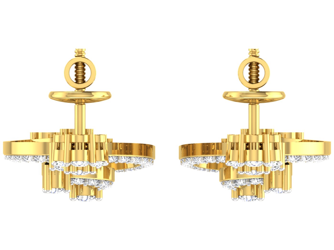 Nidal Jewels | Lustre Gold and Diamond Pendant Set - Nidal Jewels