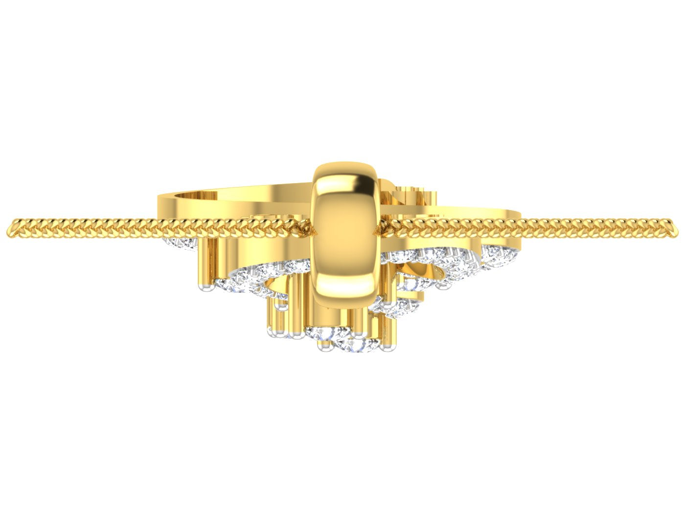 Nidal Jewels | Lustre Gold and Diamond Pendant Set - Nidal Jewels