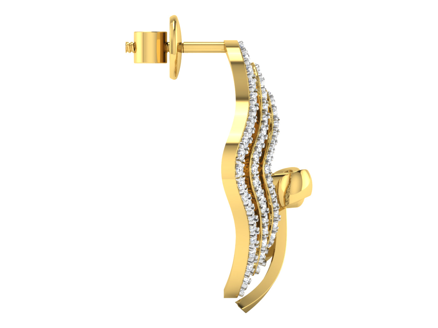 Nidal Jewels | Glimpse Bow Gold and Diamond Pendant Set - Nidal Jewels