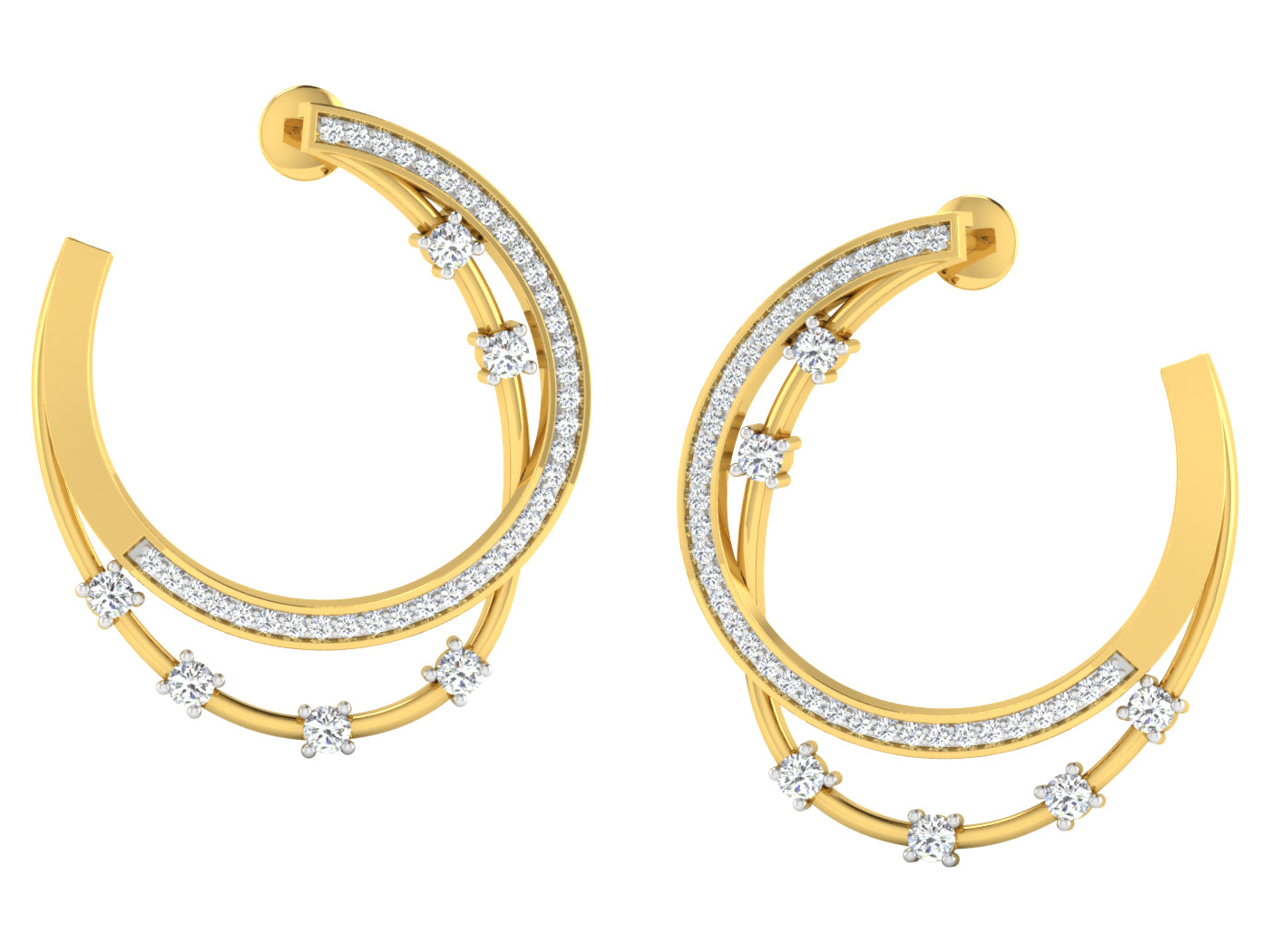 Nidal Jewels | Seraph Gold and Diamond Pendant Set - Nidal Jewels