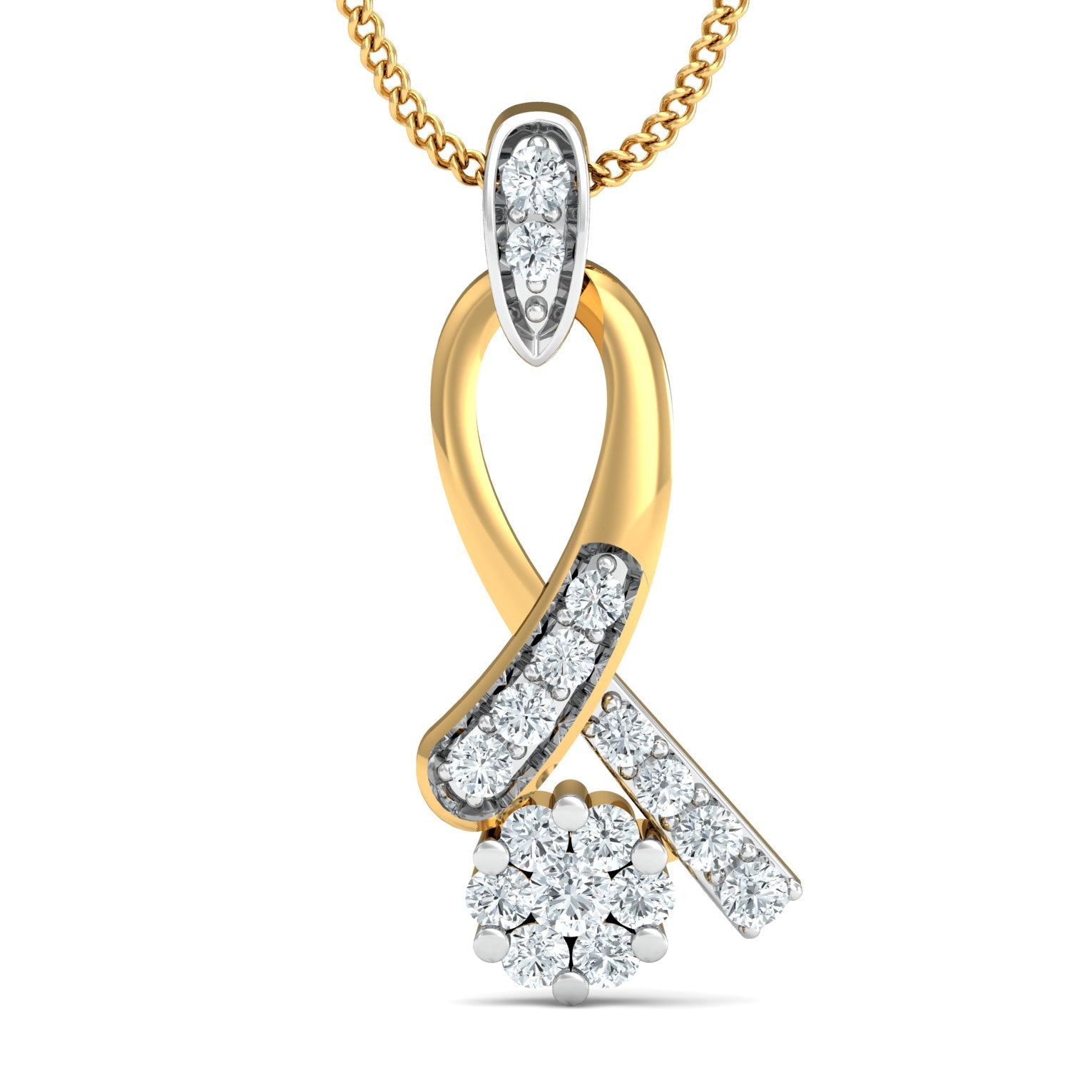 Nidal Jewels | Goldleaf Gold and Diamond Pendant Set - Nidal Jewels