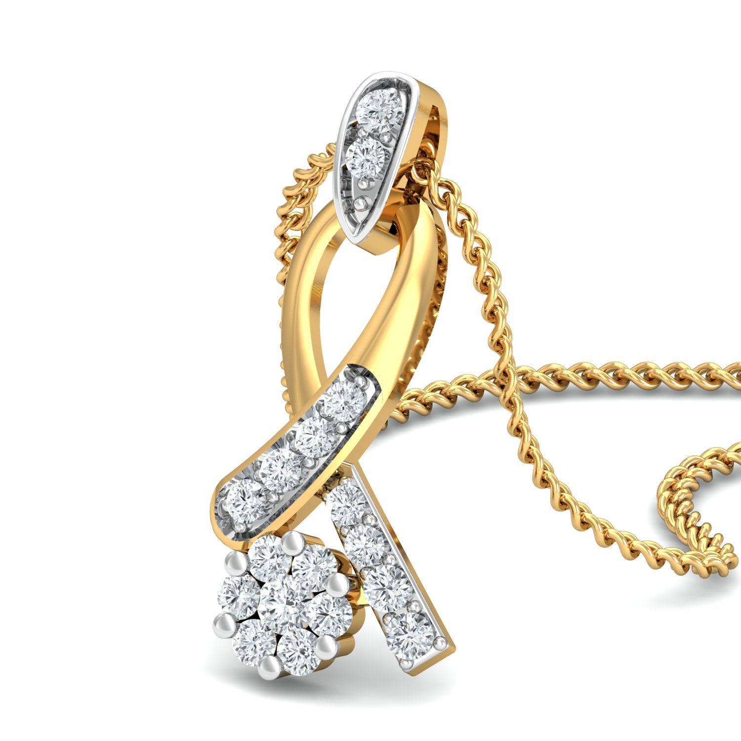 Nidal Jewels | Goldleaf Gold and Diamond Pendant Set - Nidal Jewels