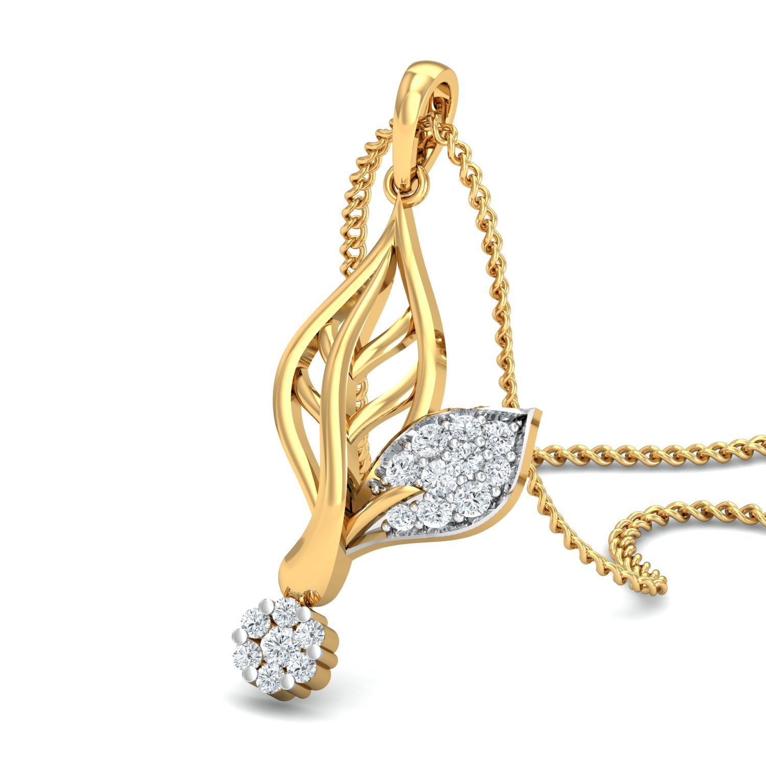 Nidal Jewels | Whimsy Gold and Diamond Pendant Set - Nidal Jewels