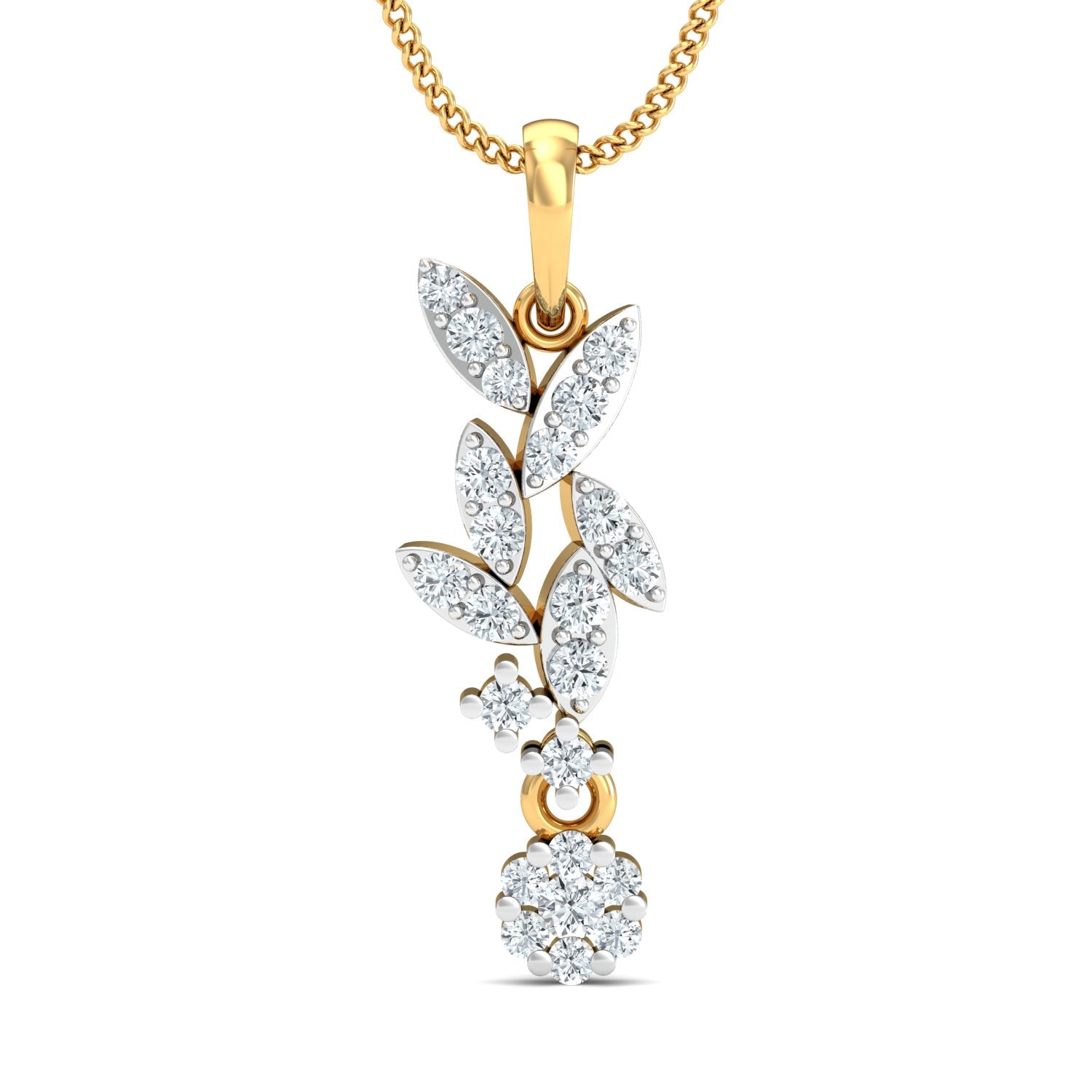 Nidal Jewels | Suncrest Gold and Diamond Pendant Set - Nidal Jewels