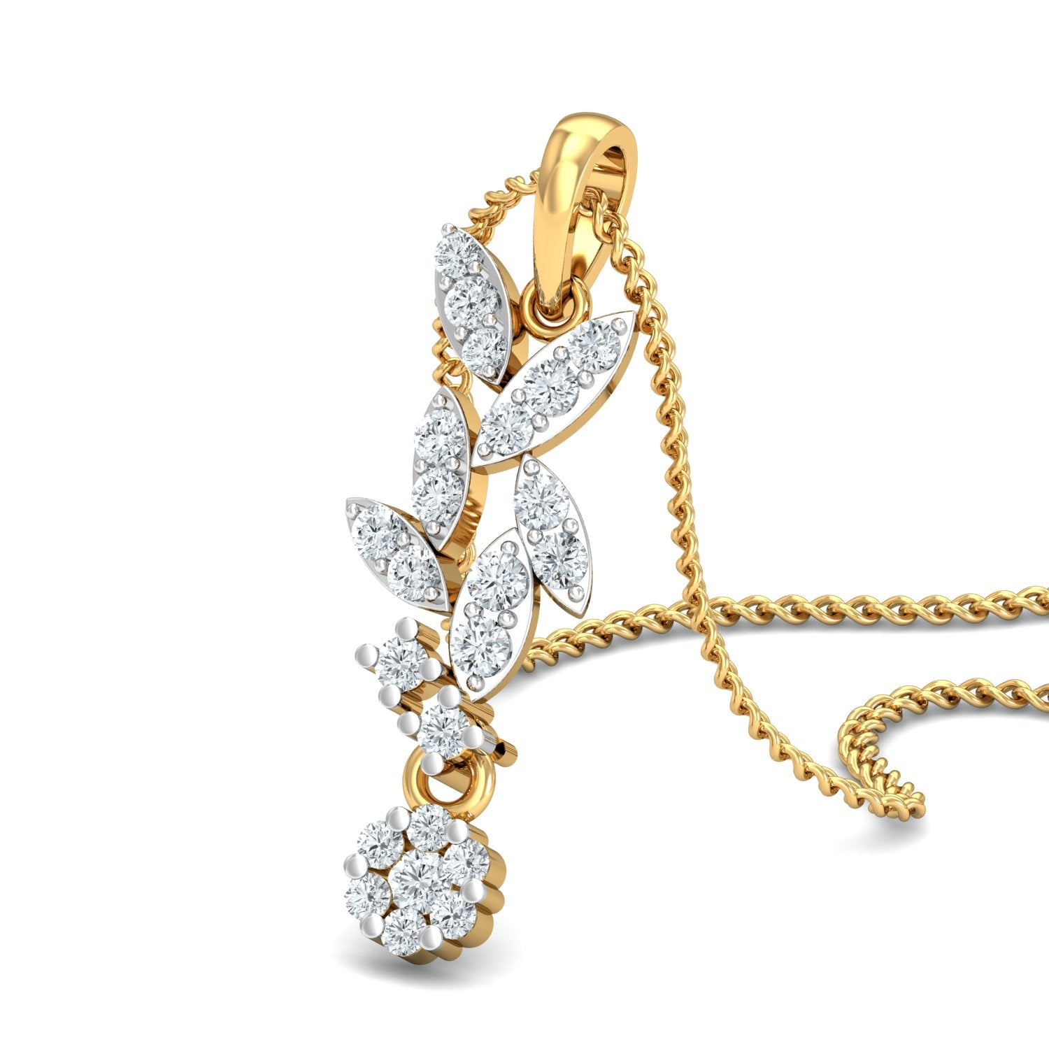 Nidal Jewels | Suncrest Gold and Diamond Pendant Set - Nidal Jewels