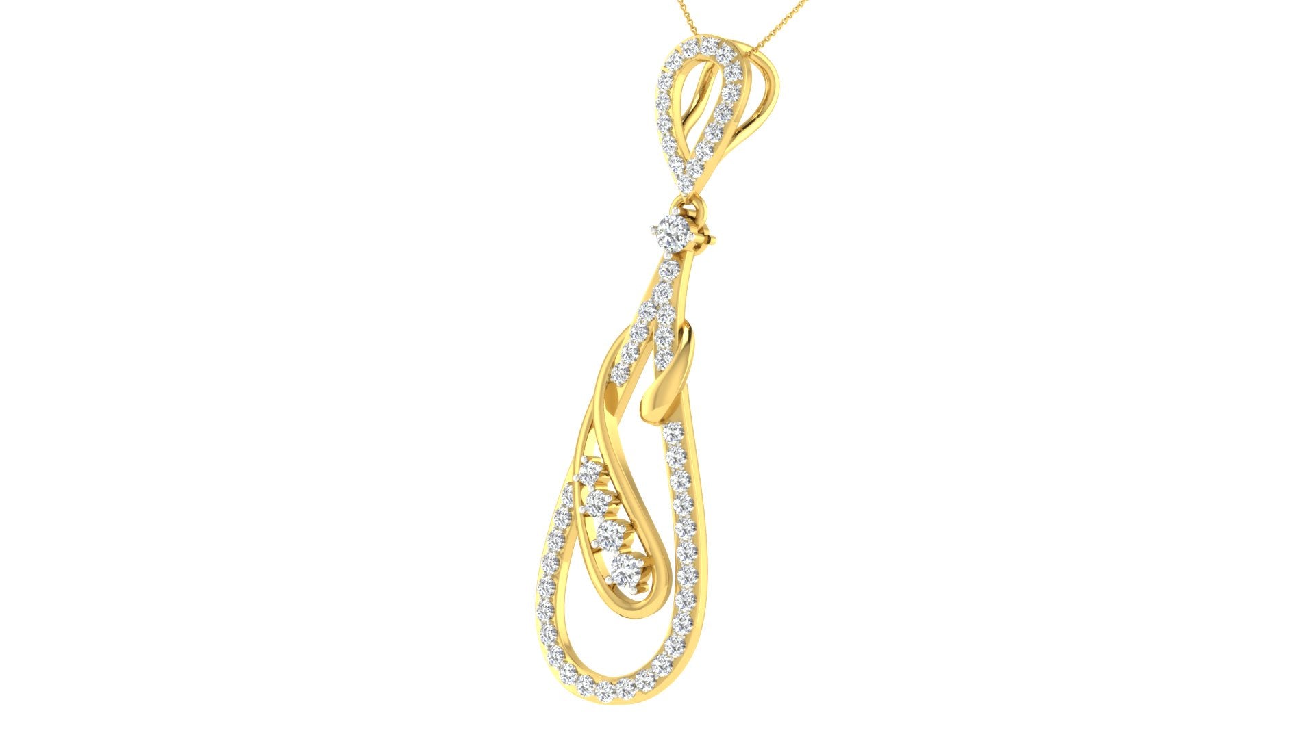 Nidal Jewels | Espryt Gold and Diamond Pendant Set