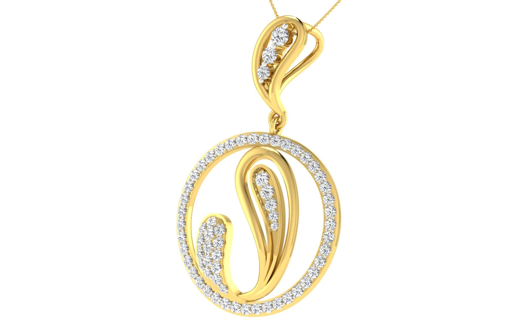 Nidal Jewels | Piscean Gold and Diamond Pendant Set
