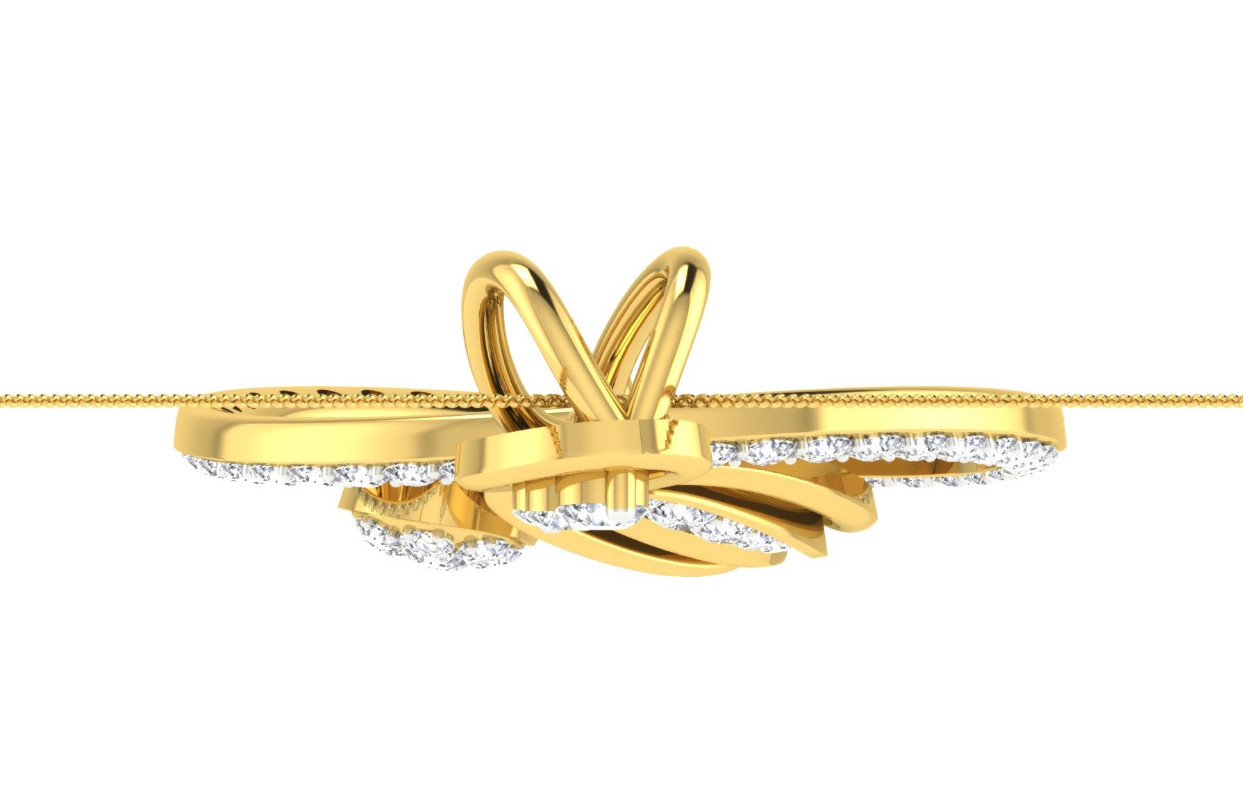 Nidal Jewels | Piscean Gold and Diamond Pendant Set