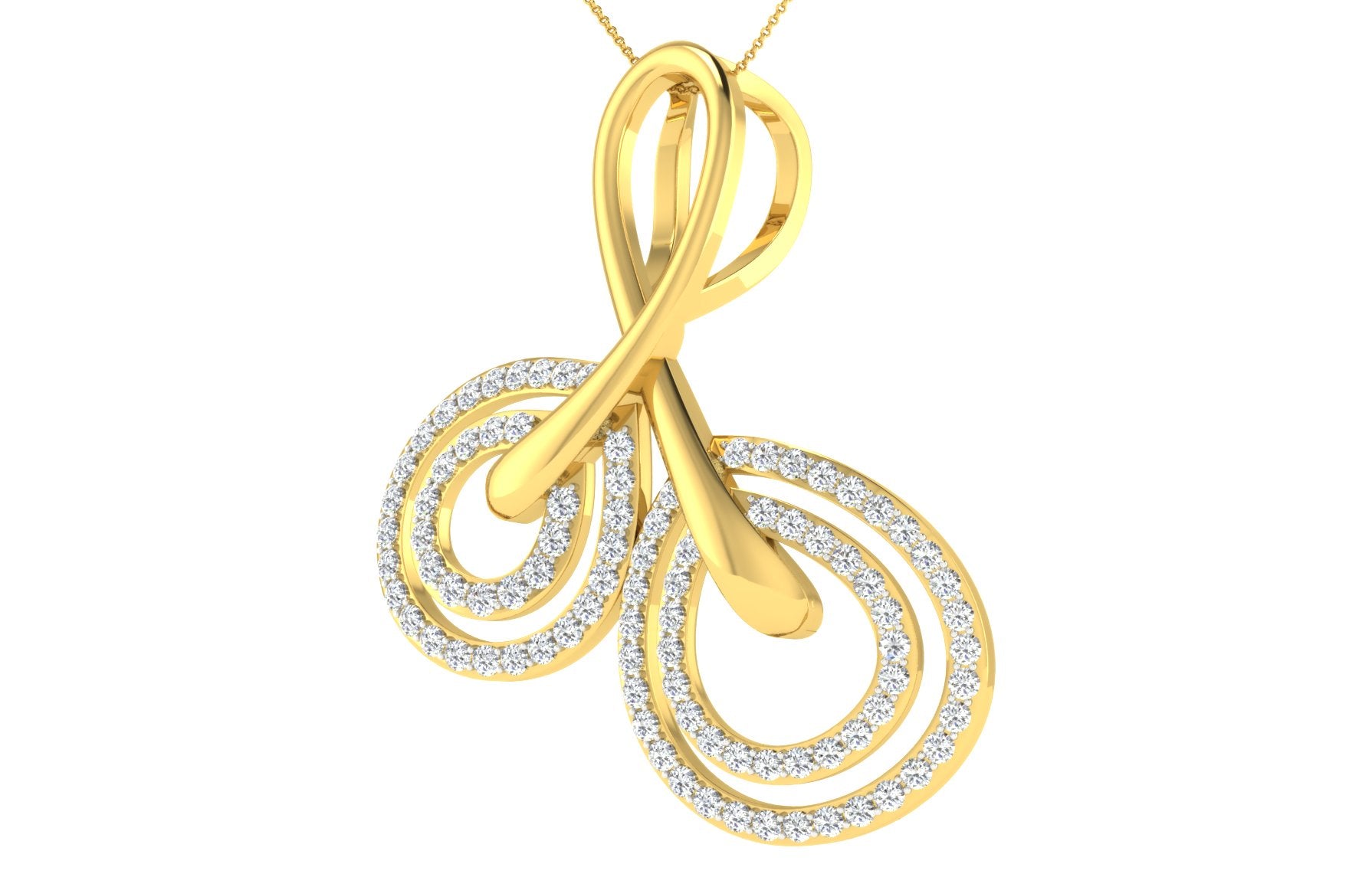 Nidal Jewels | Cherrygold Gold and Diamond Pendant Set