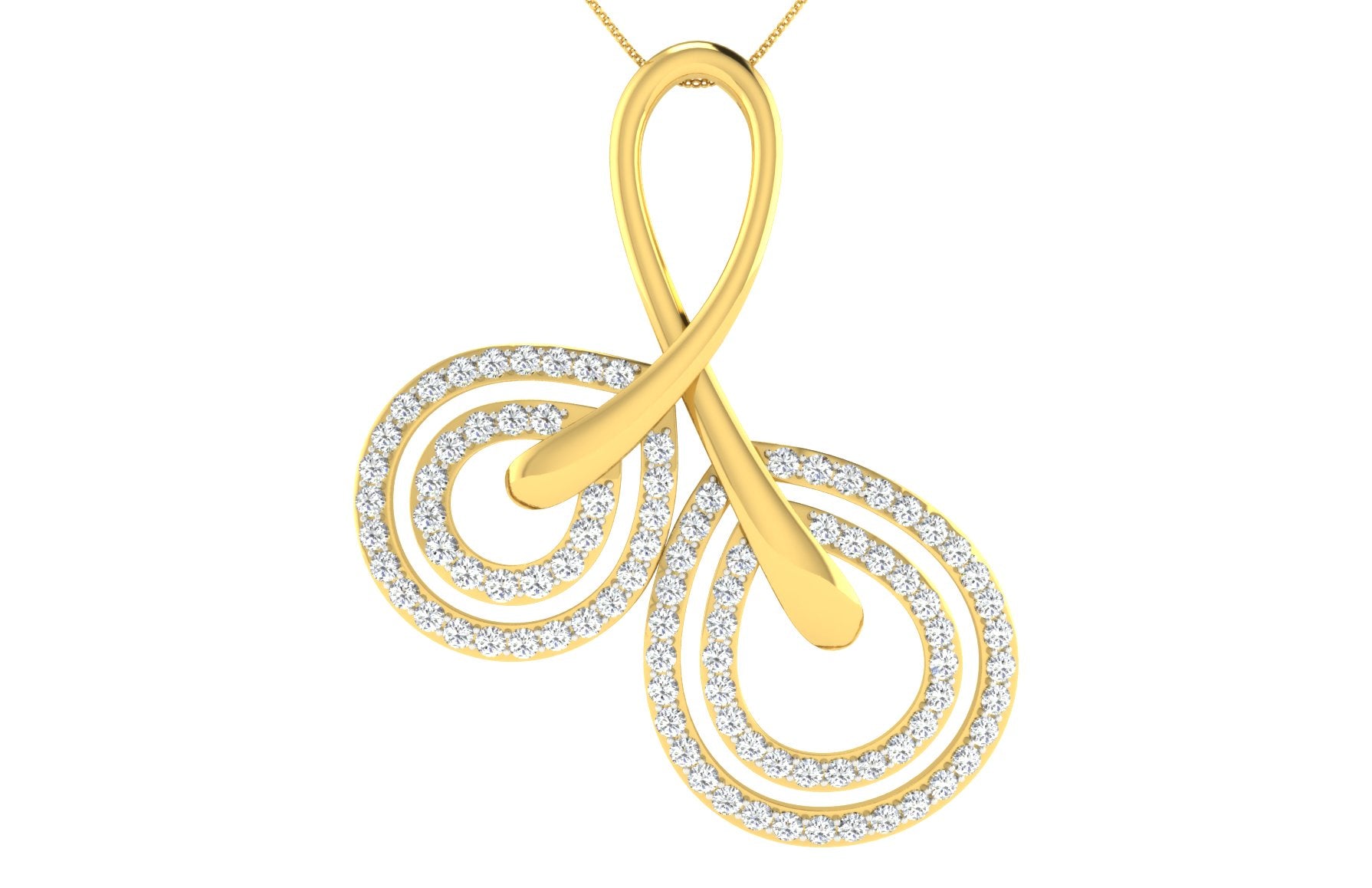 Nidal Jewels | Cherrygold Gold and Diamond Pendant Set