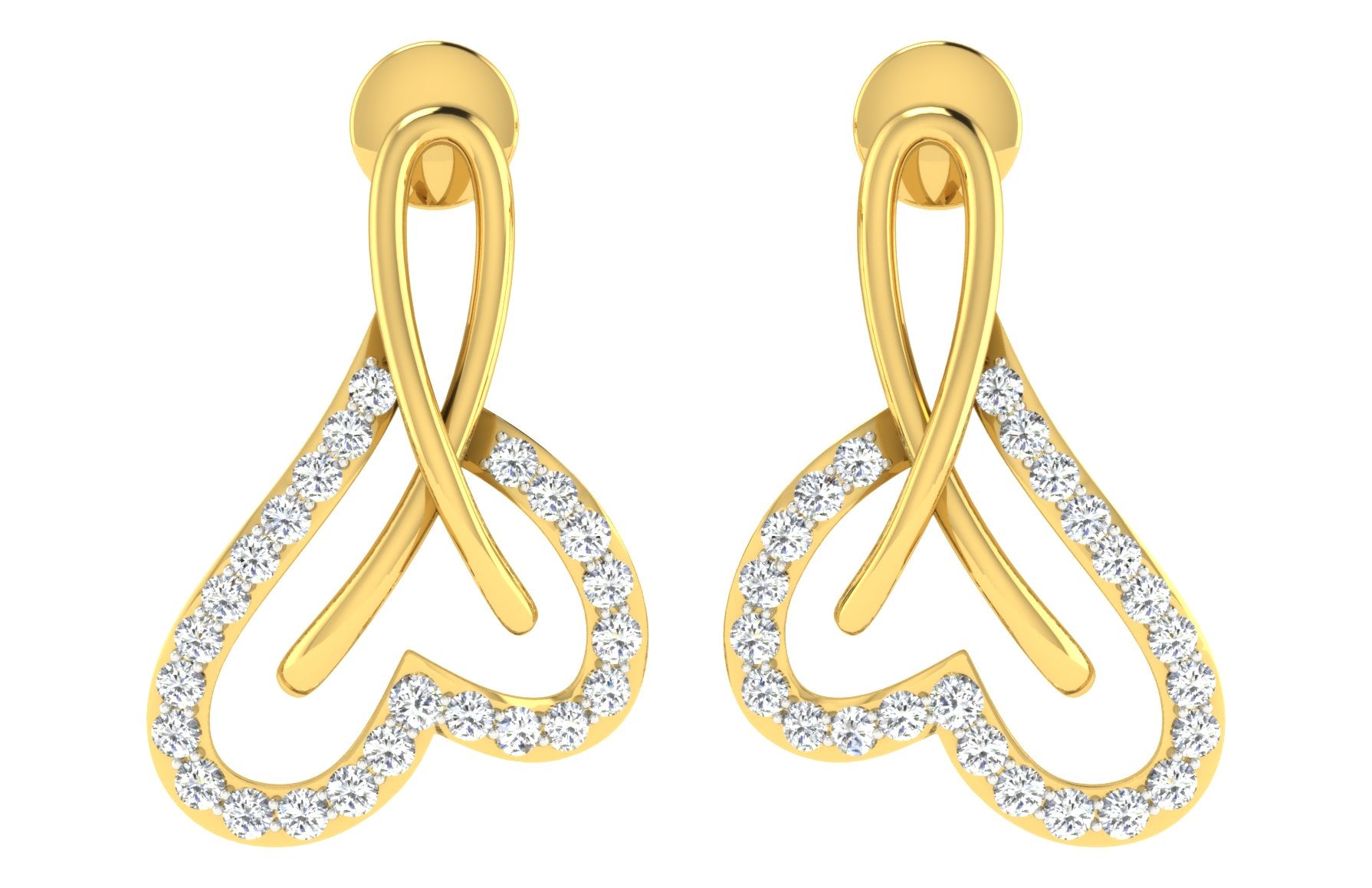 Nidal Jewels | Lover's Heart Gold and Diamond Pendant Set