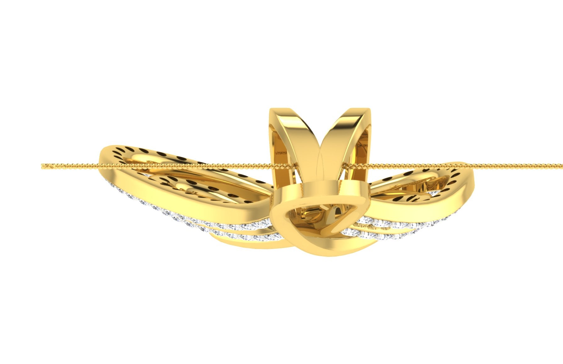 Nidal Jewels | Lover's Heart Gold and Diamond Pendant Set