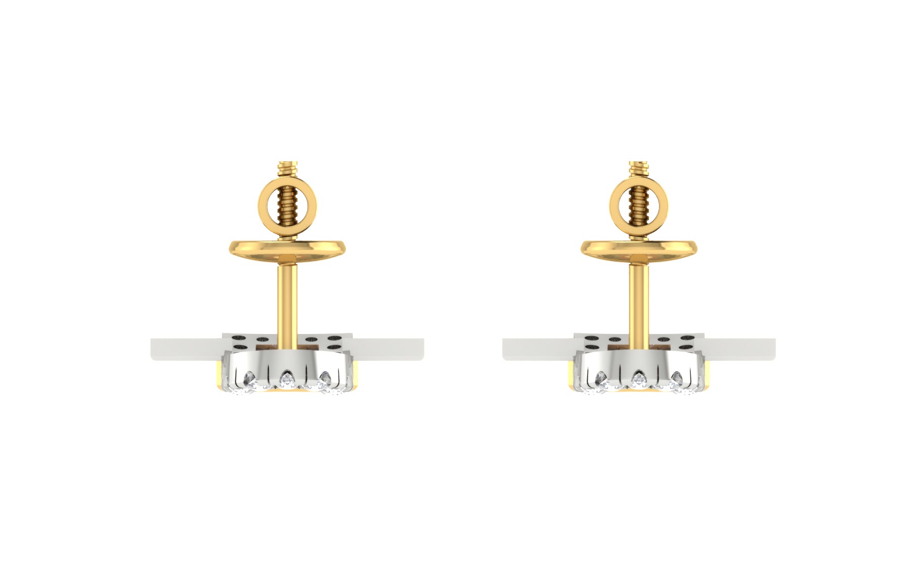 Nidal Jewels | Quartz Rosegold and Gold Diamond Pendant Set