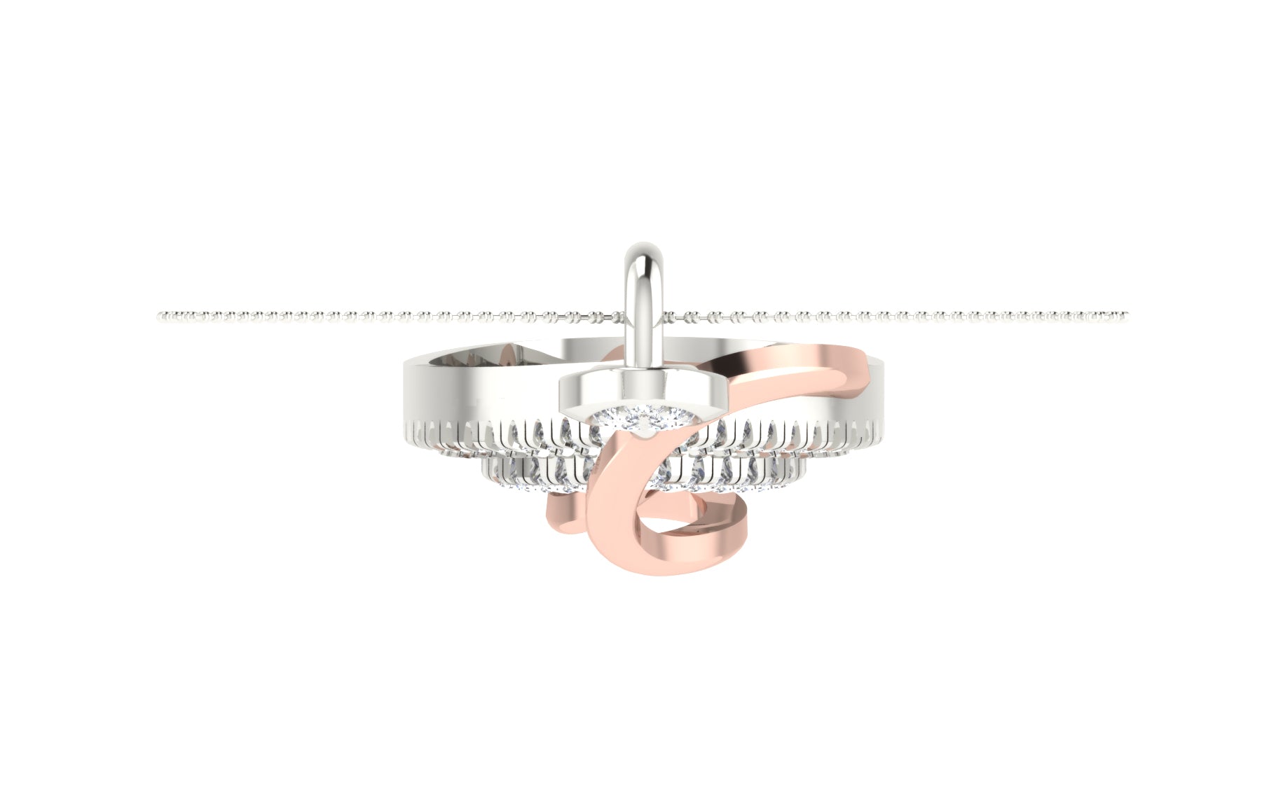 Nidal Jewels | Blush and Spark Diamond Pendant Set