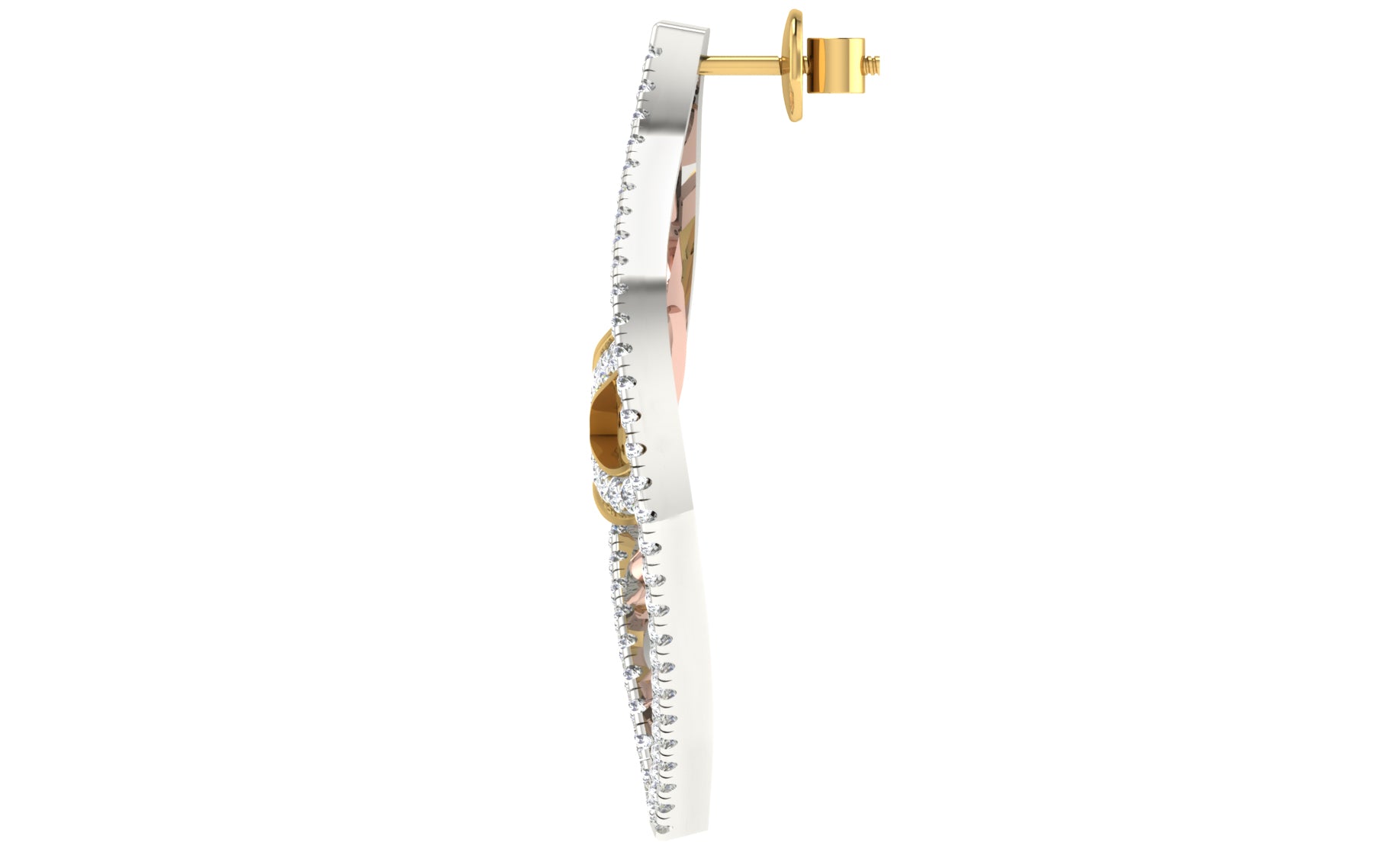 Nidal Jewels | Estella Gold and Rosegold Diamond Pendant Set