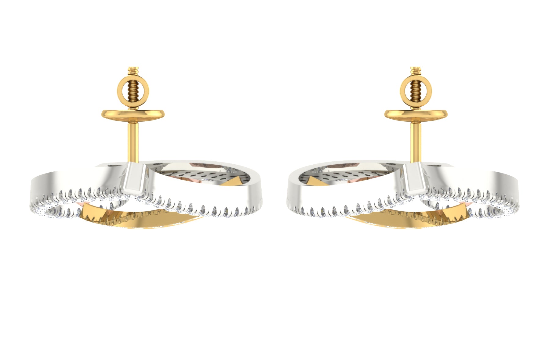 Nidal Jewels | Estella Gold and Rosegold Diamond Pendant Set