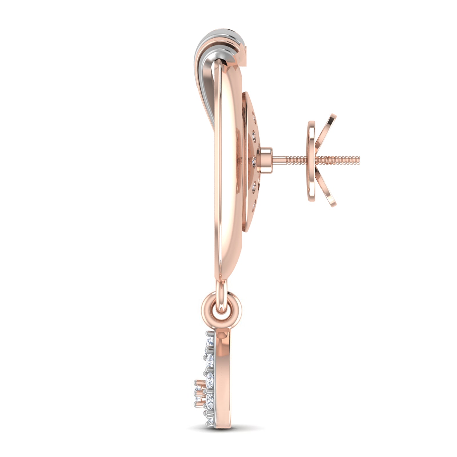 Nidal Jewels | Orb of Dream Gold and Rosegold Diamond Pendant Set