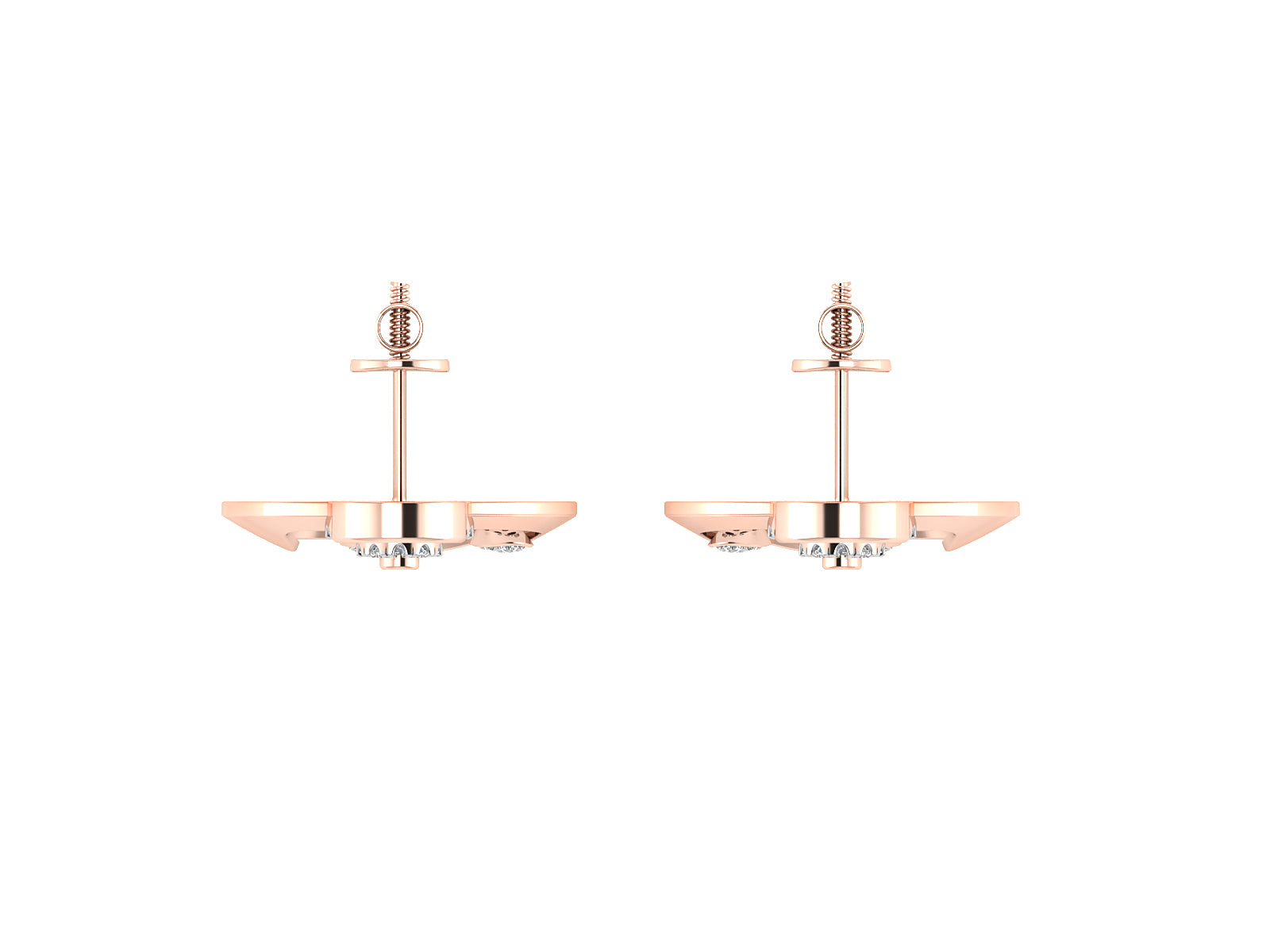 Nidal Jewels | Fiorella Gold and Rosegold Diamond Pendant Set