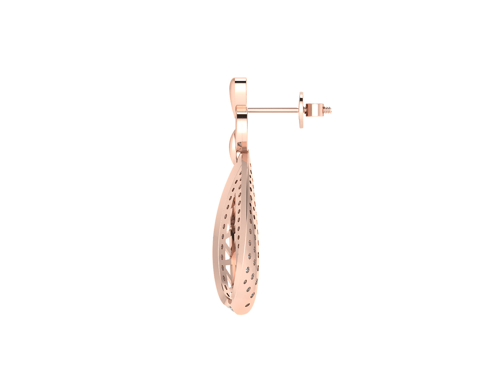 Nidal Jewels | Diamond Drop Gold and Rosegold Pendant Set