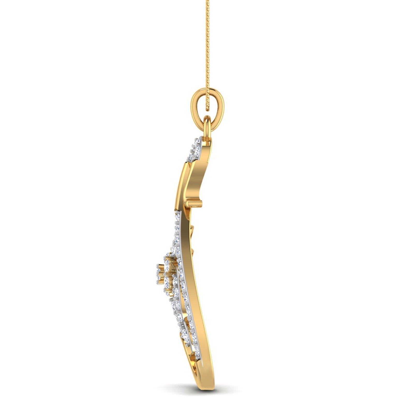 Nidal Jewels | Gracie Floral Gold and Diamond Pendant Set