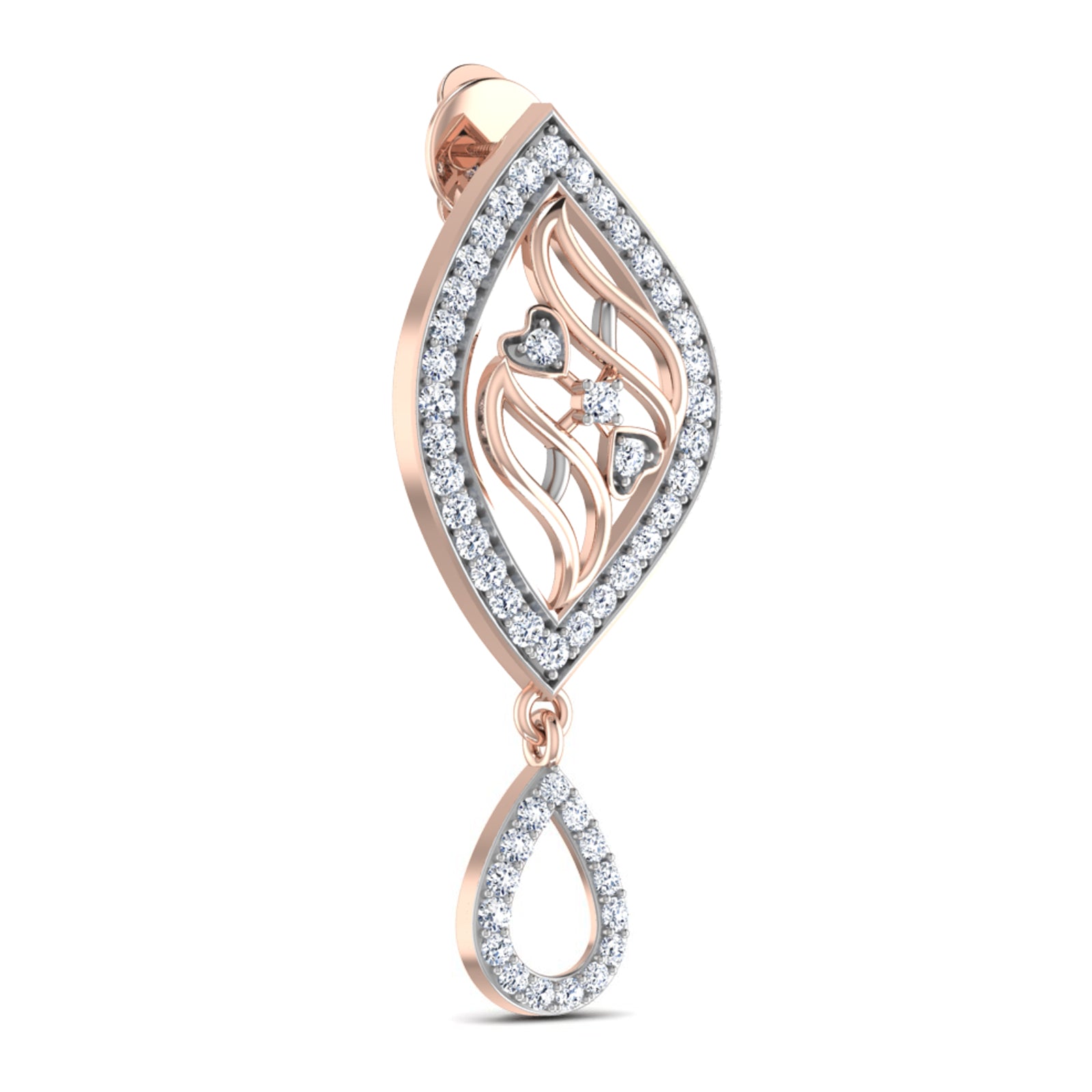 Nidal Jewels | Eloise Gold and Rosegold Diamond Pendant Set