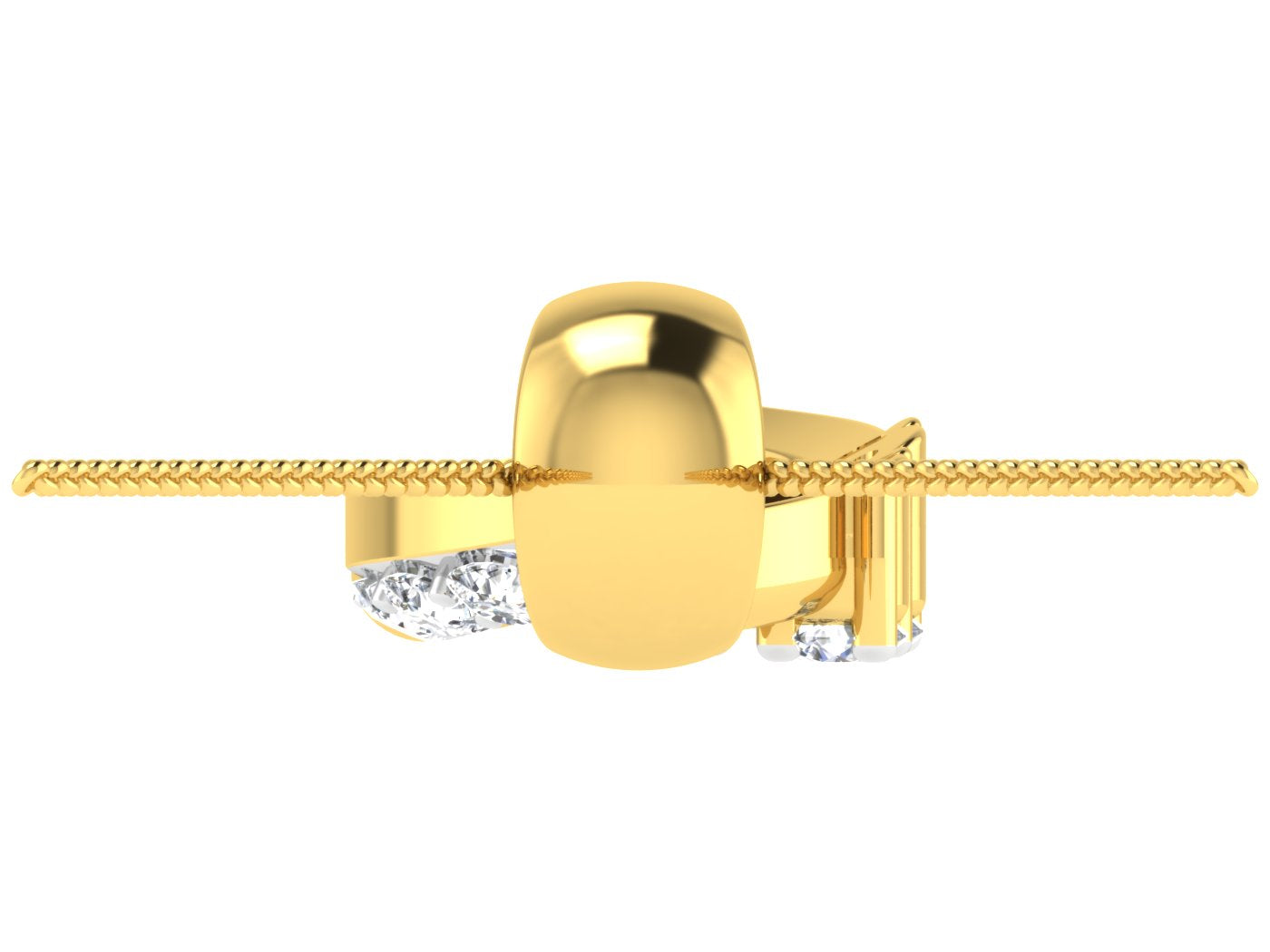 Nidal Jewels | Starlit Arc Gold & Diamond Pendant - Nidal Jewels