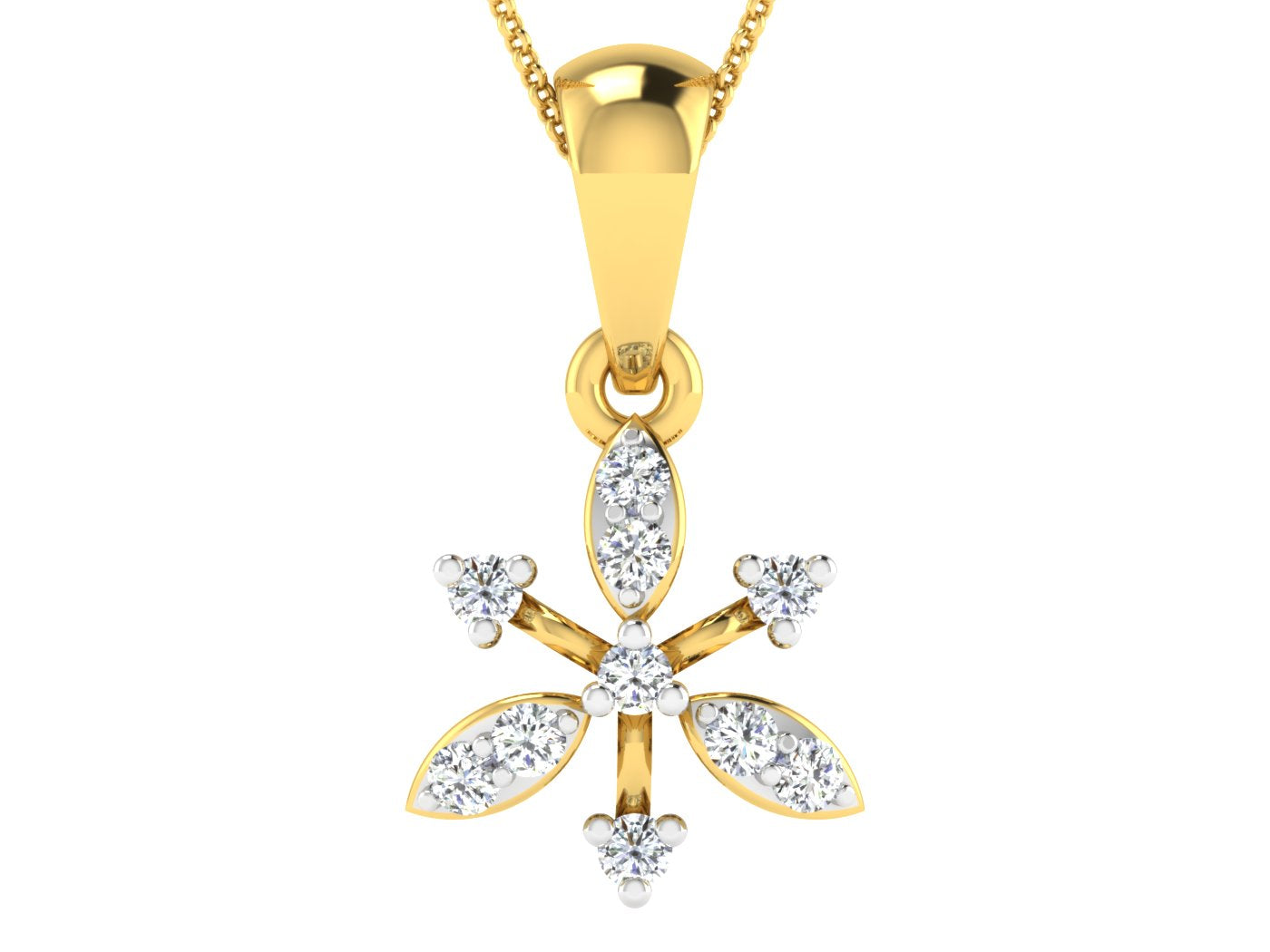 Nidal Jewels | Luminous Floral Diamond Pendant - Nidal Jewels