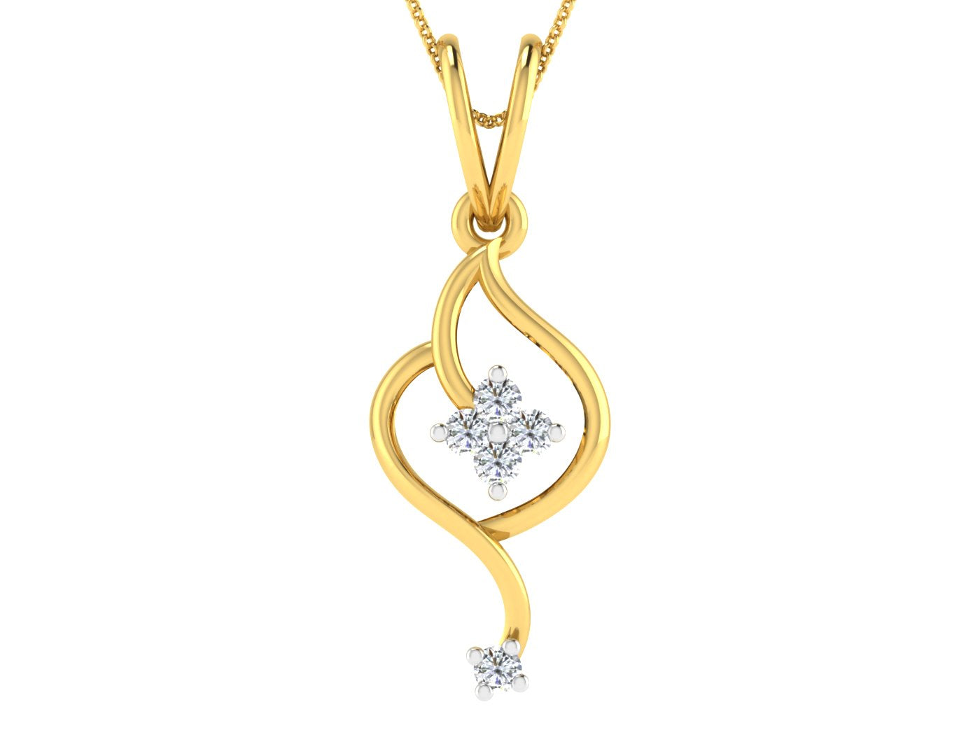 Nidal Jewels | Meadow Gold & Diamond Pendant - Nidal Jewels
