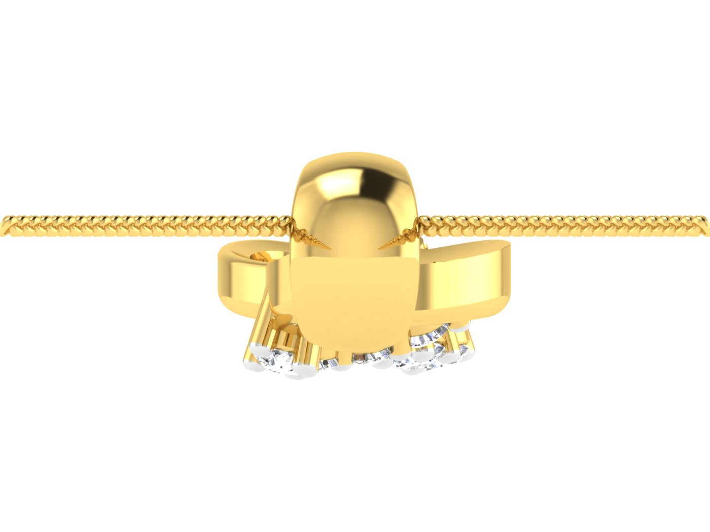 Nidal Jewels | Golden Infinity Diamond Charm Pendant - Nidal Jewels