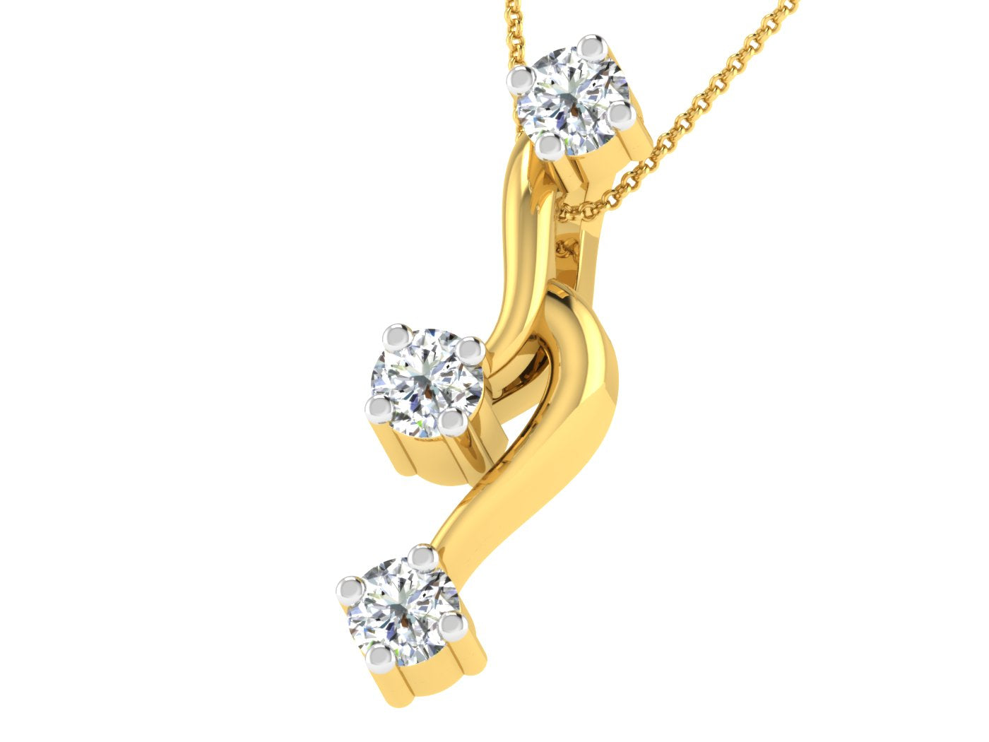 Nidal Jewels | Shimmering Trio Diamond Charm - Nidal Jewels