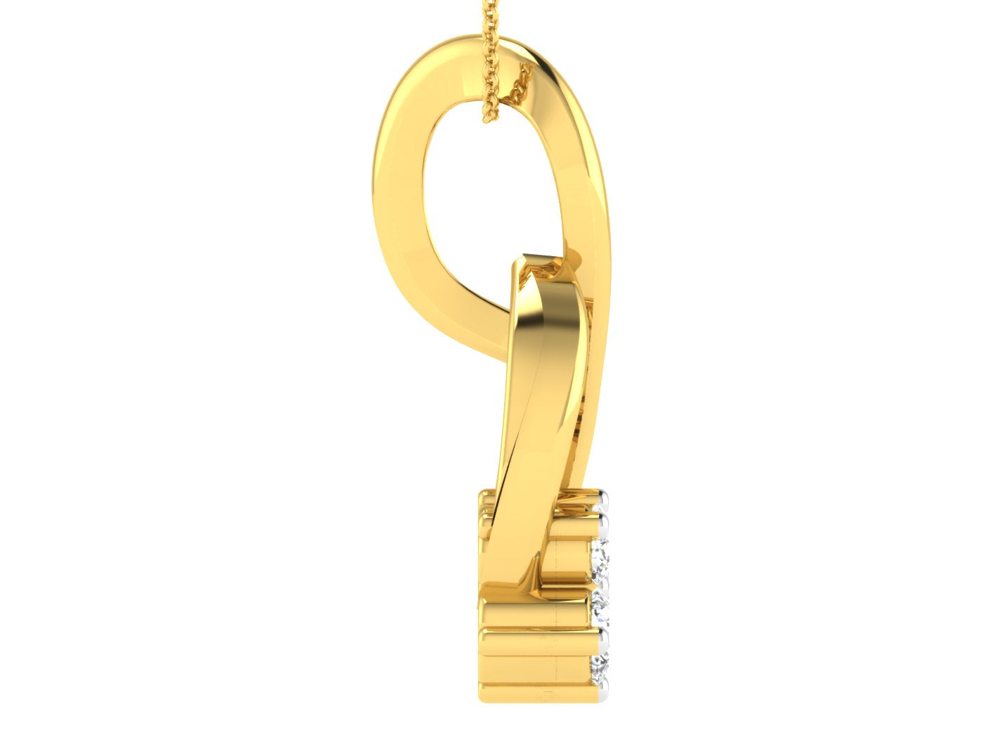 Nidal Jewels | Luminous Floral Infinity Diamond Pendant - Nidal Jewels