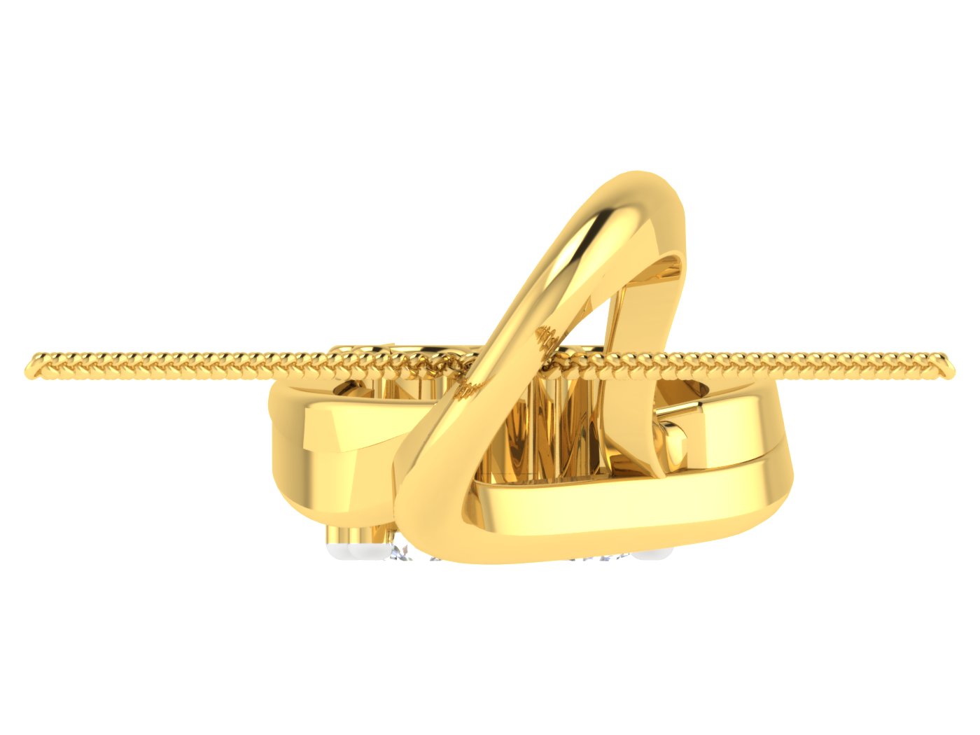 Nidal Jewels | Luminous Floral Infinity Diamond Pendant - Nidal Jewels