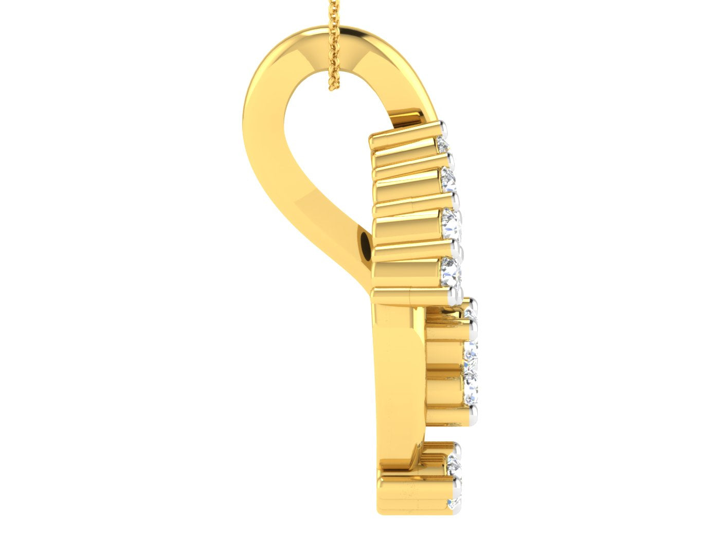 Nidal Jewels | Stellar Spark Gold and Diamond Pendant - Nidal Jewels