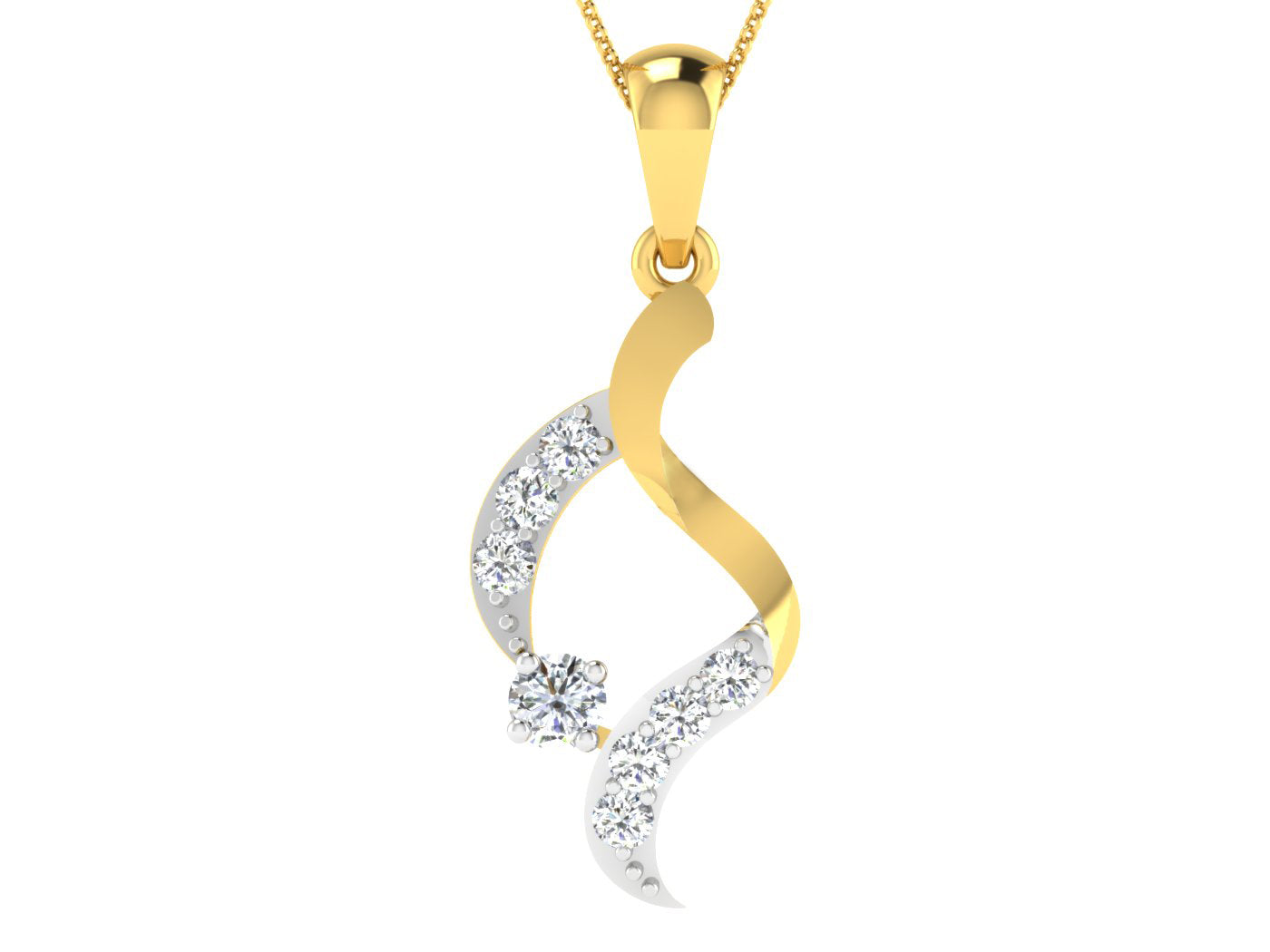 Nidal Jewels | Golden Wing Diamond Charm - Nidal Jewels