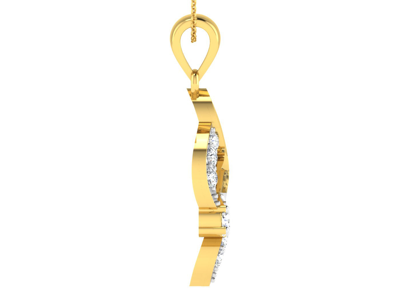 Nidal Jewels | Golden Wing Diamond Charm - Nidal Jewels