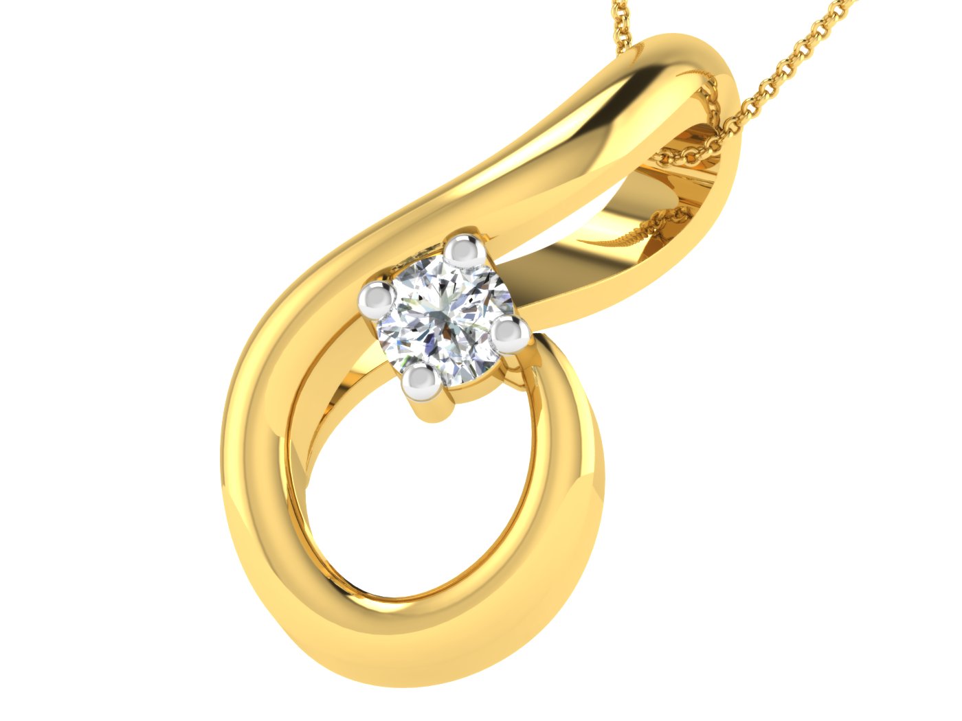 Nidal Jewels | Golden Galaxy Diamond Pendant - Nidal Jewels
