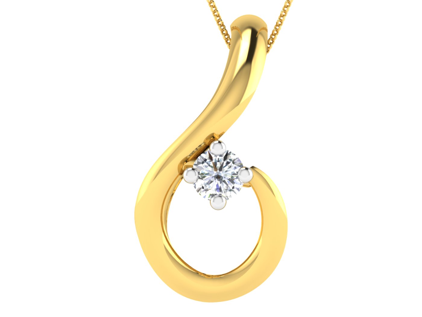 Nidal Jewels | Golden Galaxy Diamond Pendant - Nidal Jewels