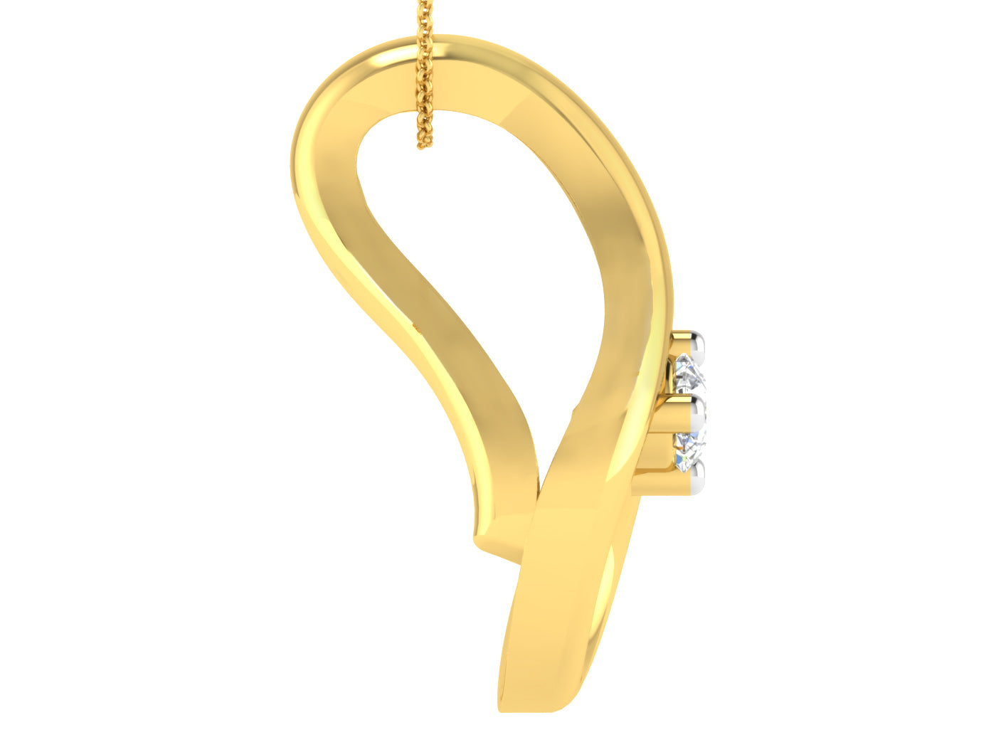 Nidal Jewels | Golden Galaxy Diamond Pendant - Nidal Jewels