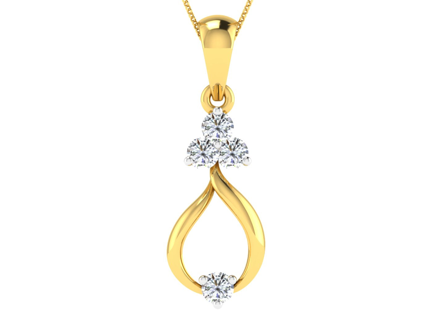 Nidal Jewels | Celestial Gold and Diamond Charm Pendant - Nidal Jewels