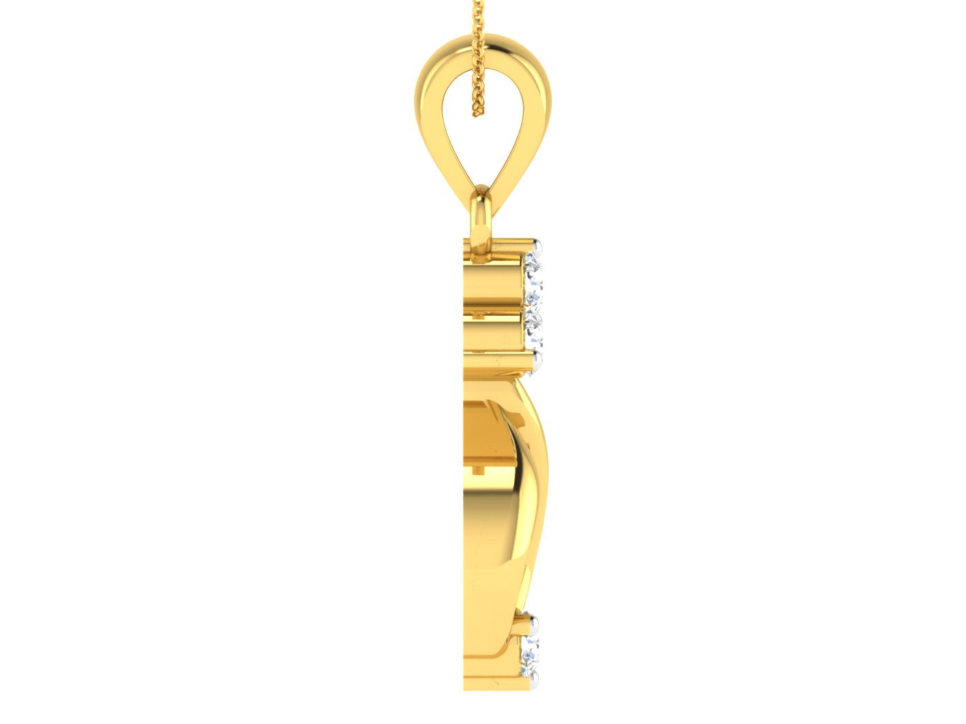 Nidal Jewels | Celestial Gold and Diamond Charm Pendant - Nidal Jewels