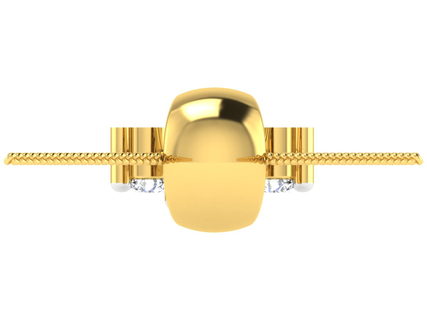 Nidal Jewels | Golden Flower Diamond Pendant - Nidal Jewels