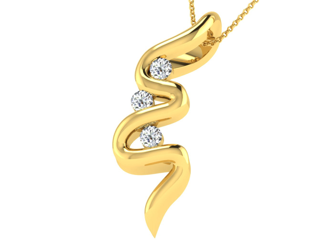 Nidal Jewels | Comet Charm Diamond and Gold Pendant - Nidal Jewels